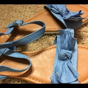 Jean blue sandals